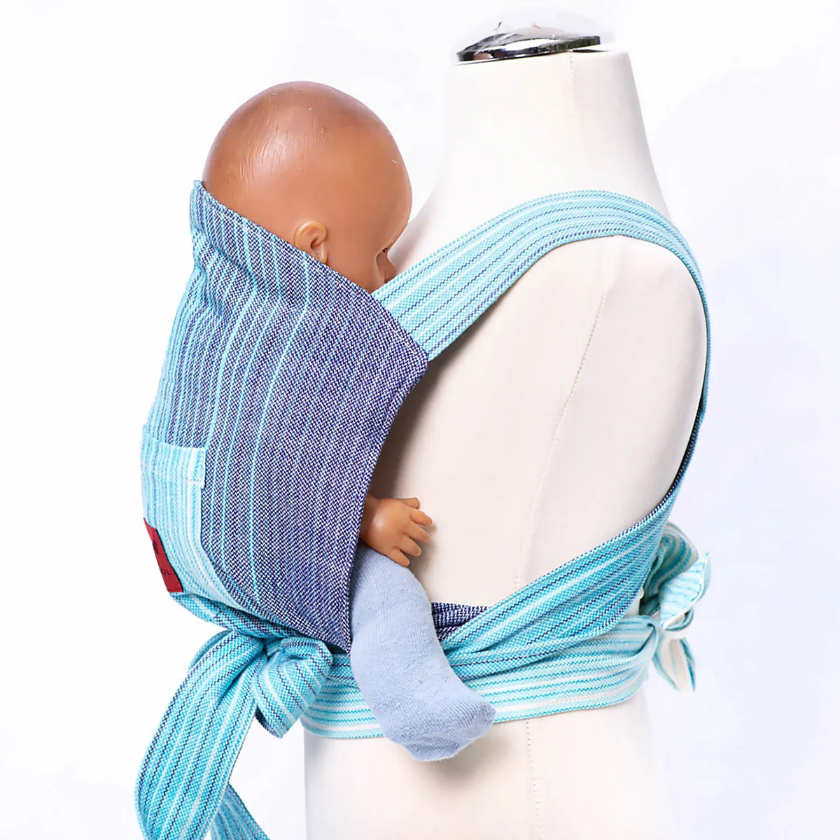 Puppentrage Mini MySol Candy Clouds blue - Girasol GbR