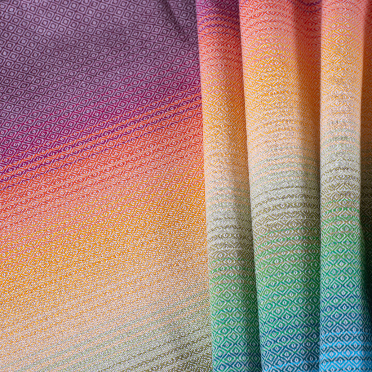 Tragetuch Diamond Rainbow - recycled cotton