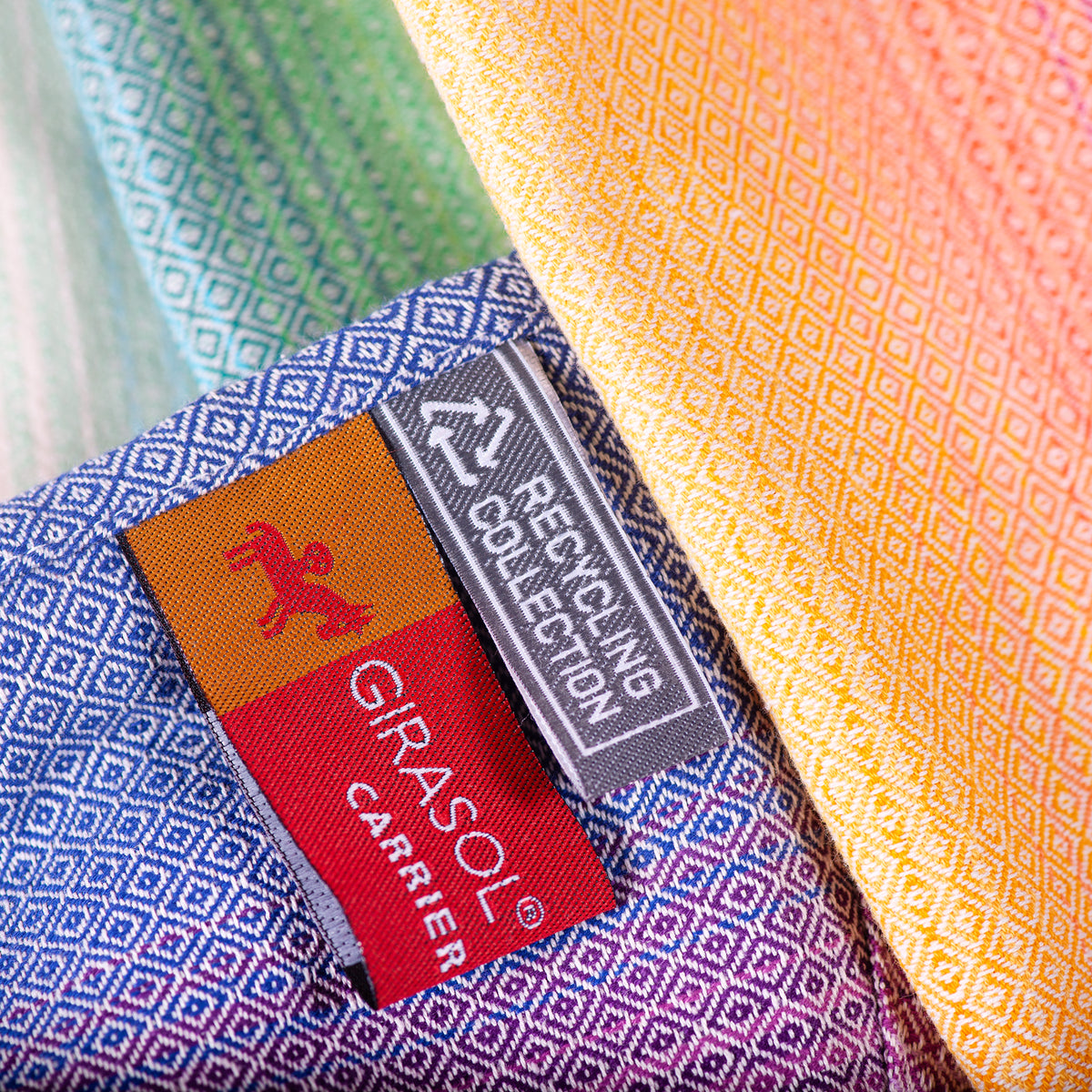 Tragetuch Diamond Rainbow - recycled cotton