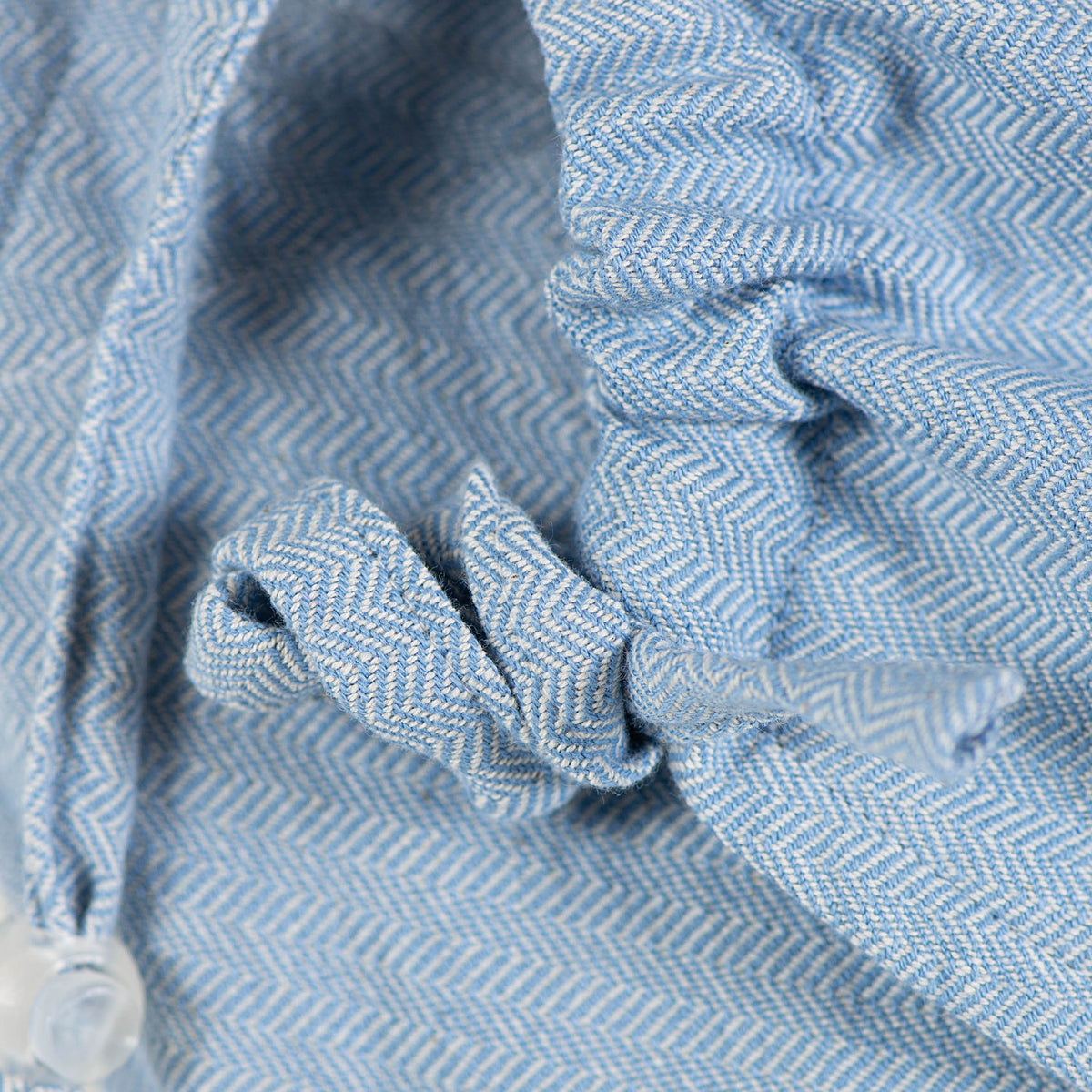 MySol Light Blue Tweed recycled cotton Detail Kopfstütze