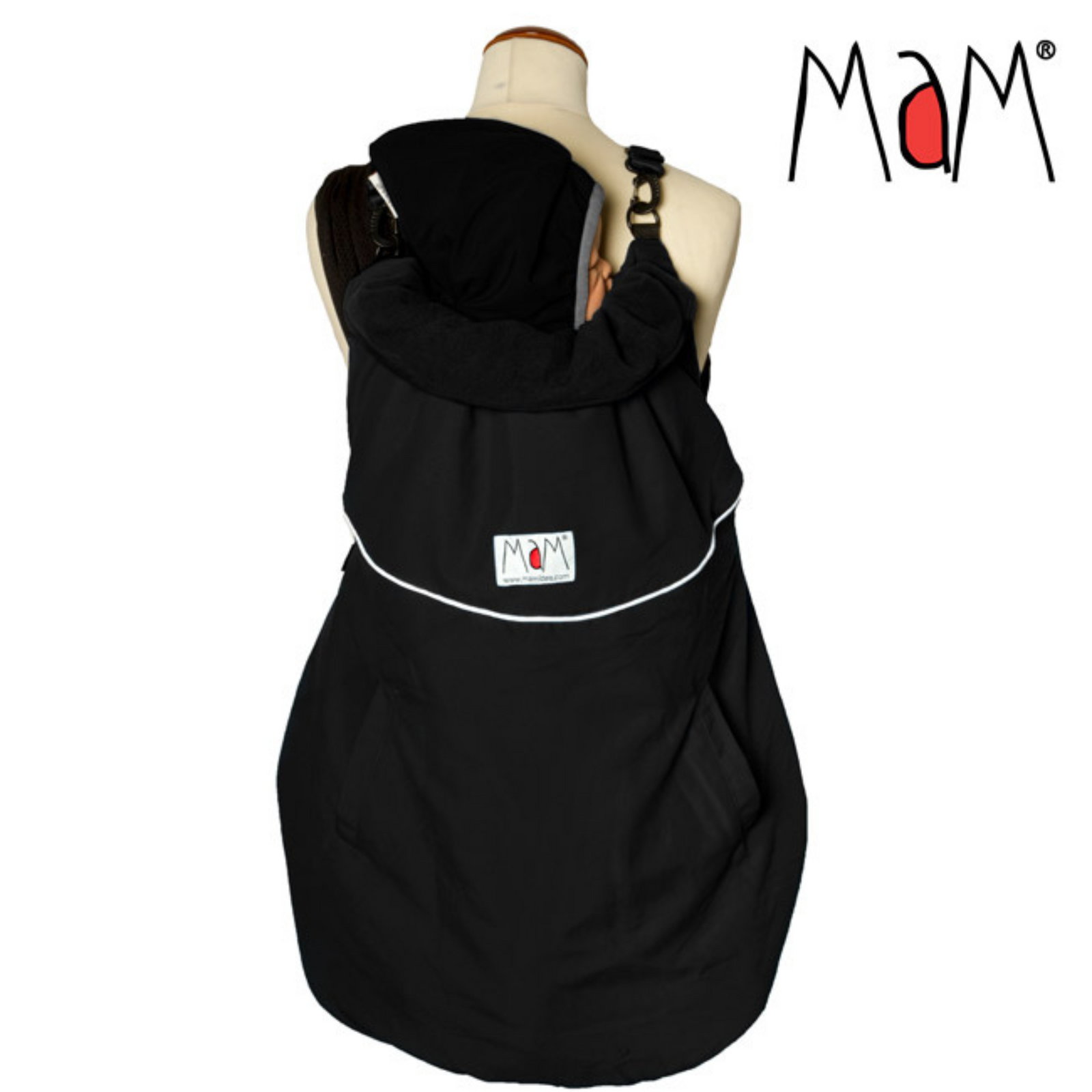 MaM Tragecover Deluxe FleX Black Tragebild Mutter und Baby